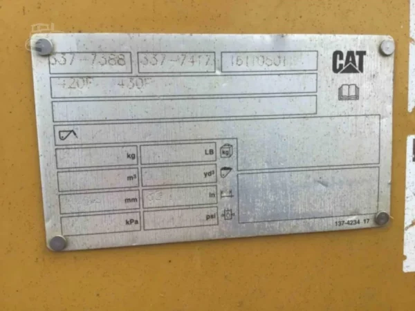2017 Caterpillar 420F2 Backhoe Loader