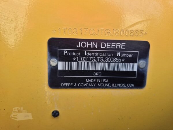 2017 John Deere 317G Compact Track Loader