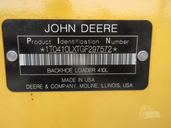 2017 John Deere 410L 4x4 Backhoe Loader
