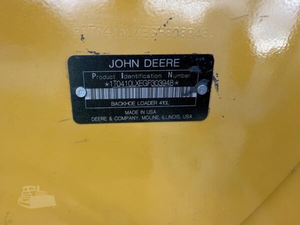 2017 John Deere 410L 4x4 Loader Backhoe