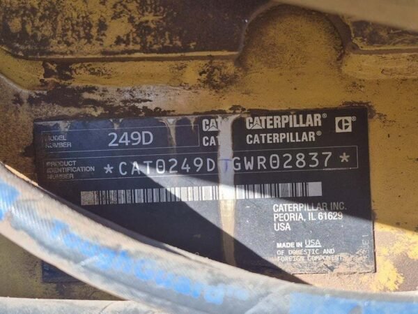 2018 Caterpillar 249D Compact Track Loader