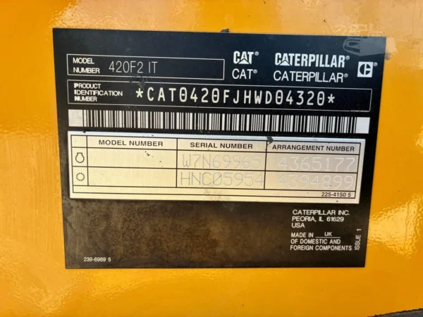 2019 Caterpillar 420F2 IT 4x4 Backhoe Loader