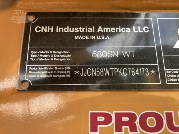 2020 CASE 580SN Loader Backhoe