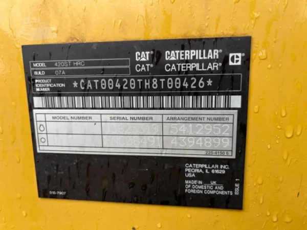 2020 Caterpillar 420 4WD Loader Backhoe
