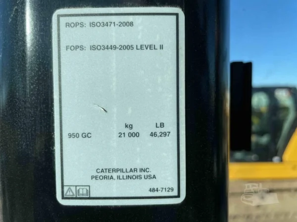 2020 Caterpillar 950GC Wheel Loader