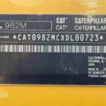 2020 Caterpillar 982M Wheel Loader