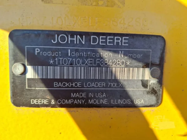 2020 John Deere 710L Loader Backhoe
