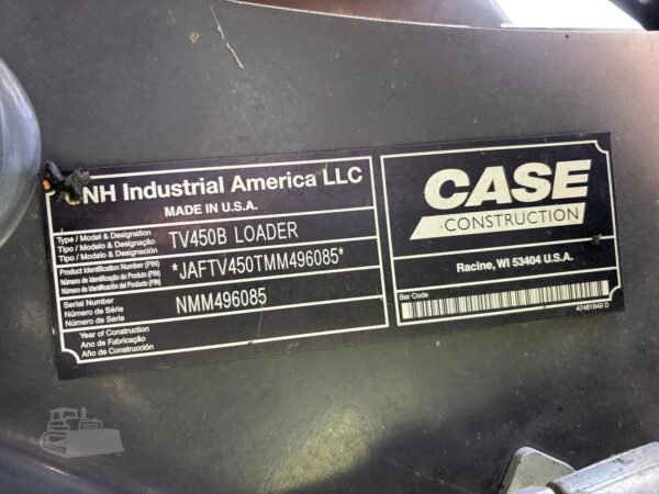 2021 CASE TV450B Track Skid Steer