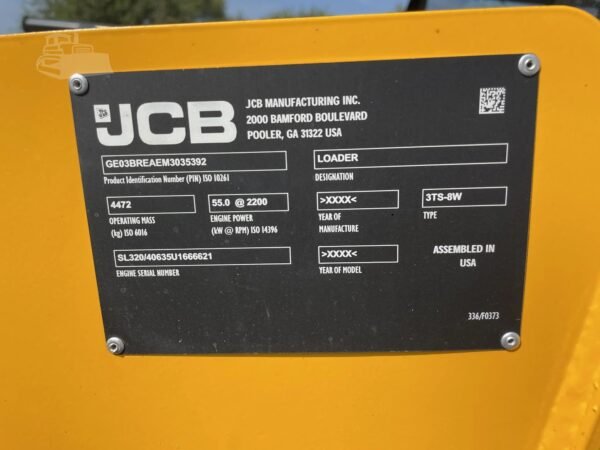 2021 JCB 3TS-8W Teleskid Skid Steer Loader