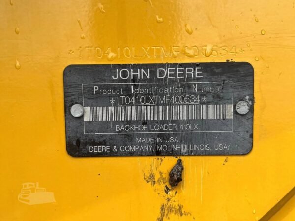 2021 John Deere 410L Loader Backhoe