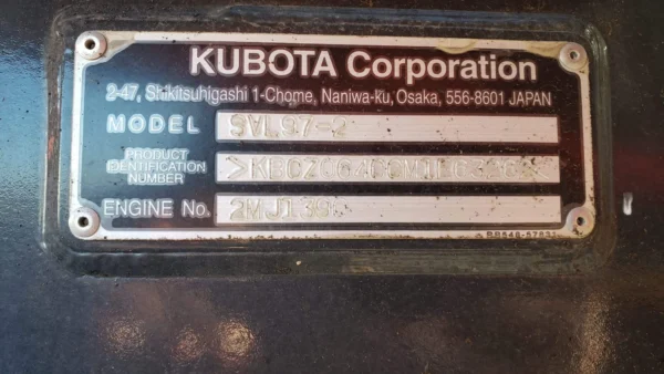2021 Kubota SVL97-2 Compact Track Loader