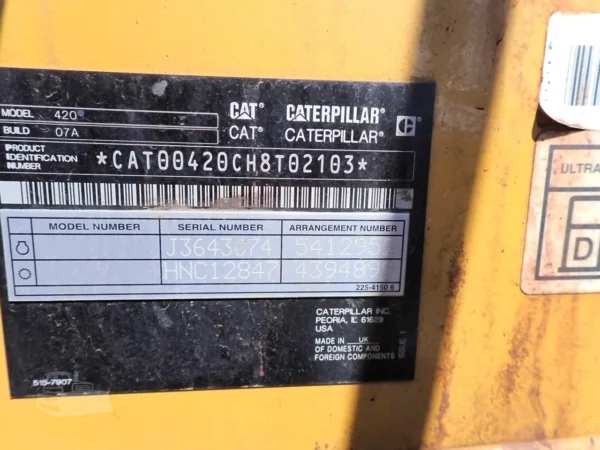 2022 Caterpillar 420 4x4 Backhoe Loader