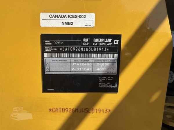 2022 Caterpillar 926M Wheel Loader