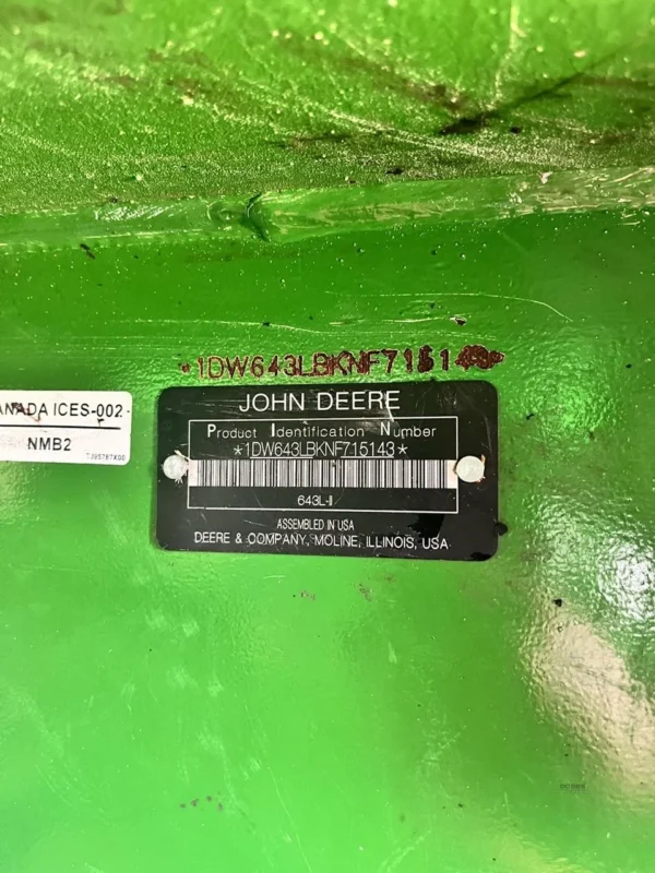 2022 John Deere 643L II Wheel Feller Buncher